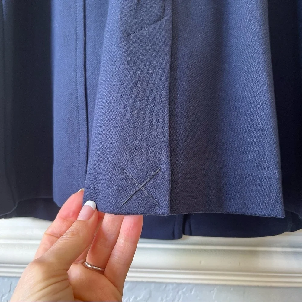 CAbi Navy Lido Ponte Knit Long Blazer Jacket 5093